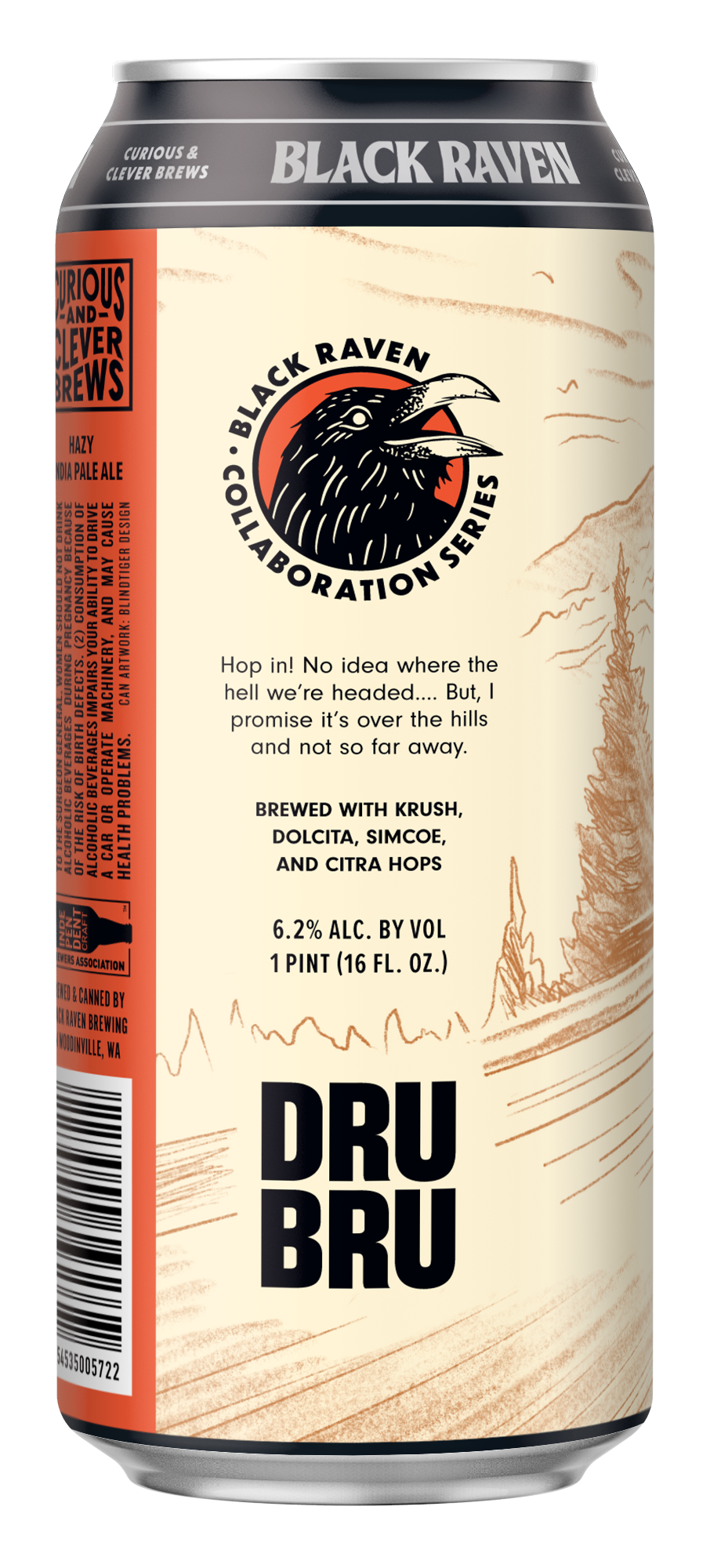 Black Raven X Dru Bru Hazy IPA