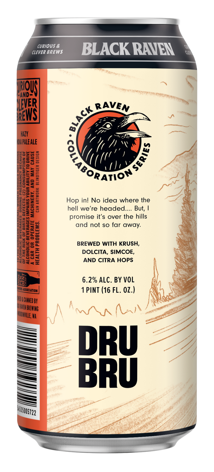 Black Raven X Dru Bru Hazy IPA