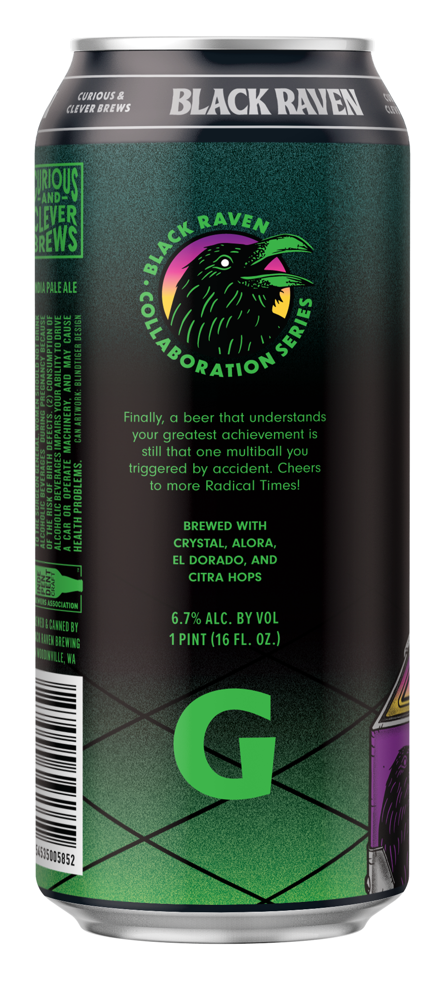 Black Raven X Gigantic Brewing Radical Times IPA