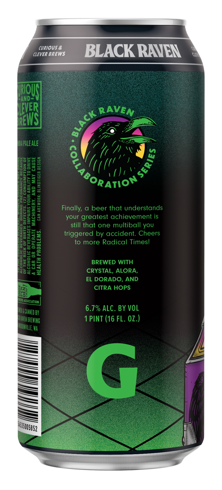 Black Raven X Gigantic Brewing Radical Times IPA